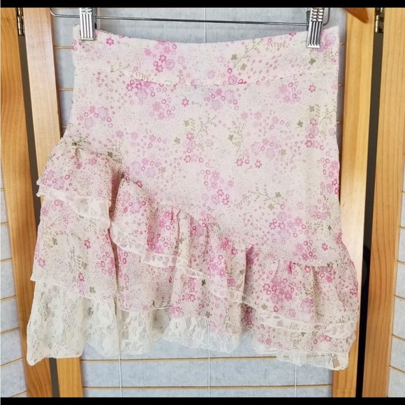 🌷RARE🌷VTG 2000s Y2K Mary Kate and Ashley Baby Doll FairyCore Set Top Skirt💫✨ - Picture 5 of 10